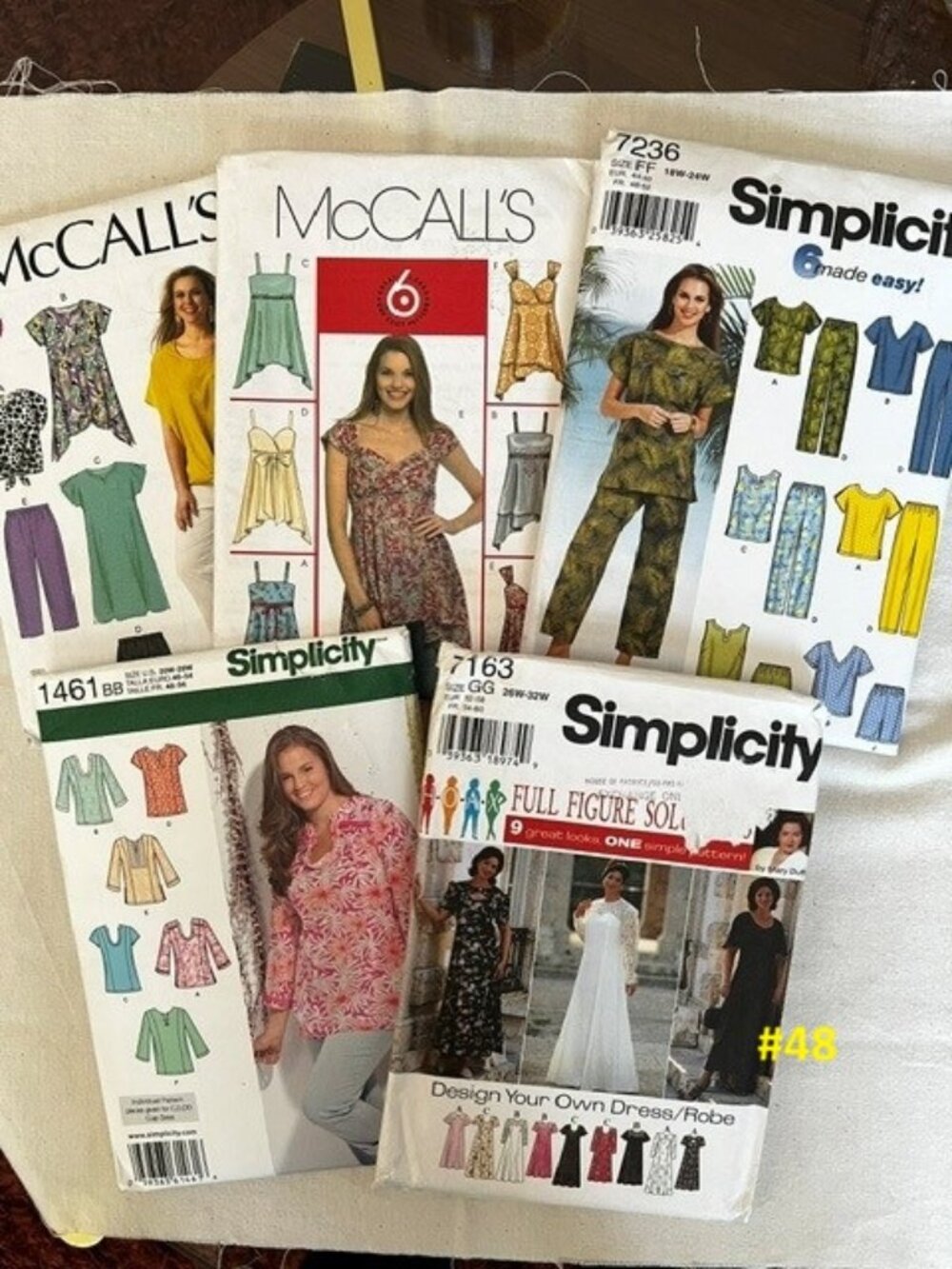 Older Plus Size Sewing Pattern Bundles. Pick on bundle!